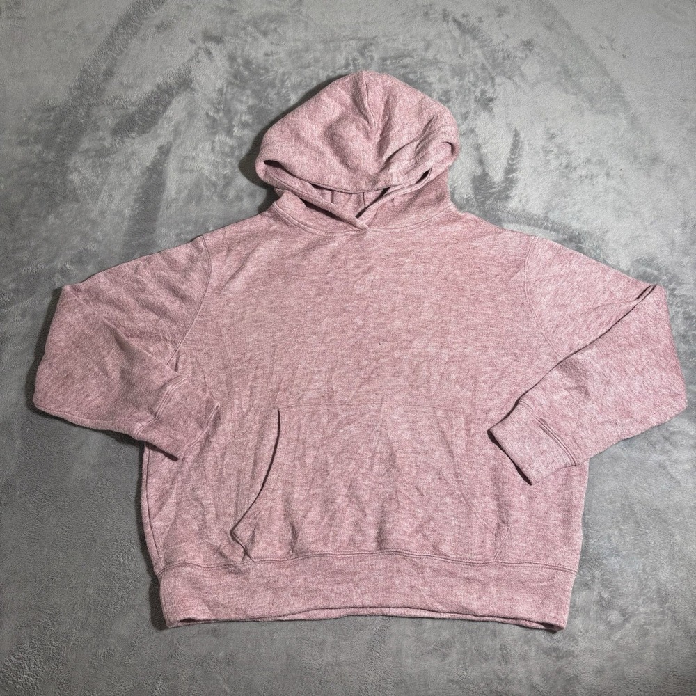 And Now This Men's Super Soft and Cozy Knit Hoodie - Red Heathered - Small